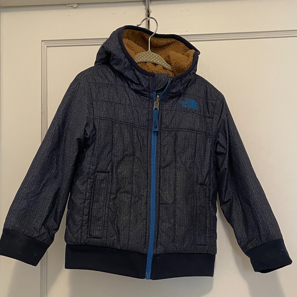 The North Face - Toddler hooded winter, reversible coat